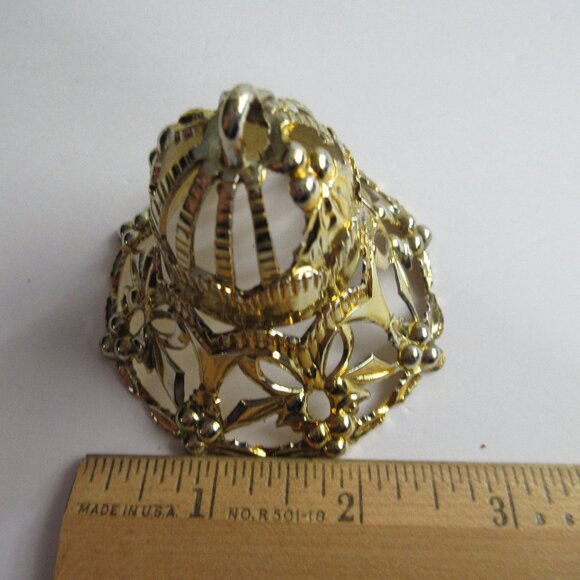 13 Bradford Unbreakable Filigree Plastic Bells Filagree Christmas Ornaments READ - Picture 16 of 16